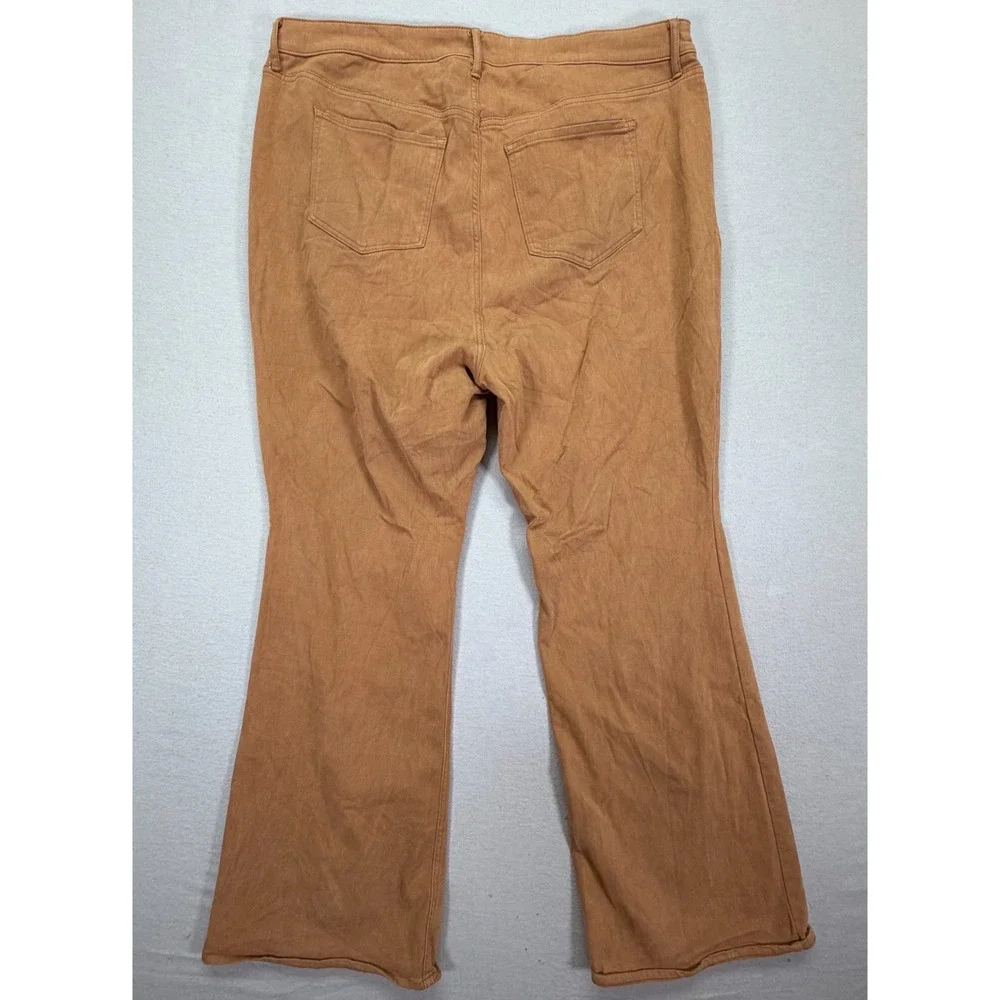 Old Navy Flare Pants Womens 20 Good Brown Higher High-Rise Secret-Smooth Pockets